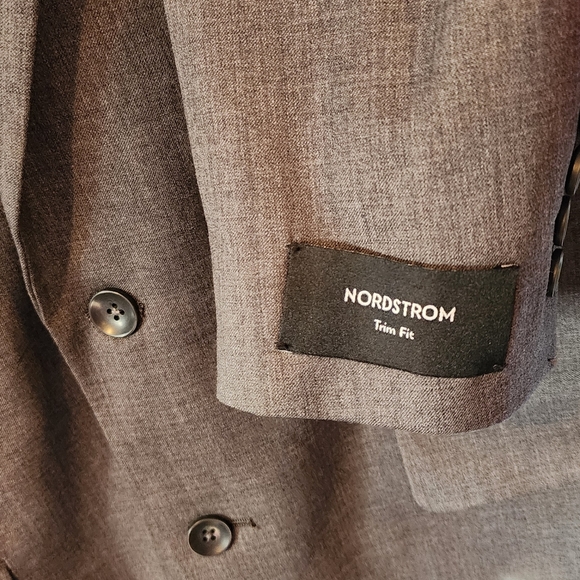 NORDSTROM NWT Trim Fit Mens Wool Suit Jacket. Size 40R - Picture 10 of 10